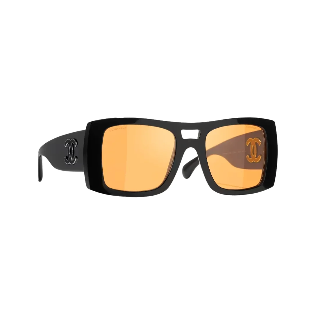 Aviator Schwarz/Orange
