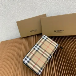 Check Zip Geldbörse 19cm 2