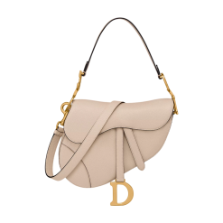 Saddle Genarbtes Kalbsleder Hellbeige