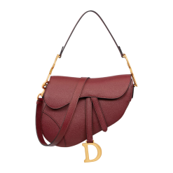 Saddle Genarbtes Kalbsleder Bordeaux