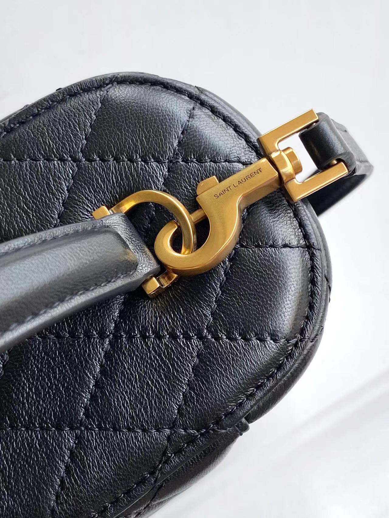 Gaby Vanity Bag Schwarz und Gold – Bild 10