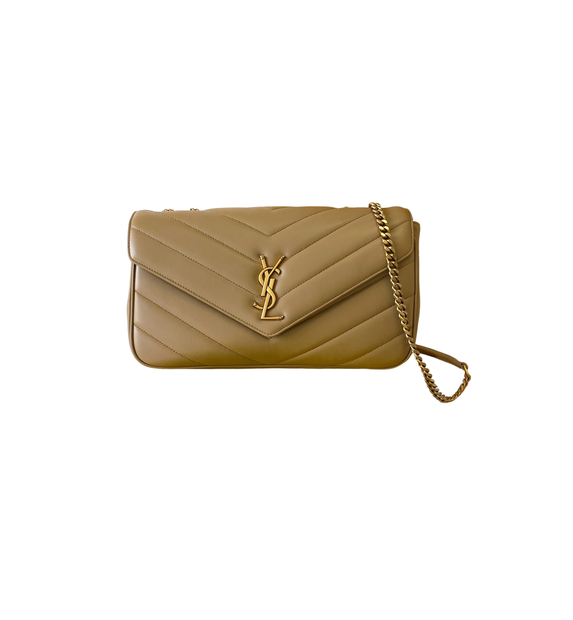Medium LouLou Hellbraun und Gold