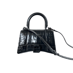 XS Hourglass Ganz Schwarzes Kroko