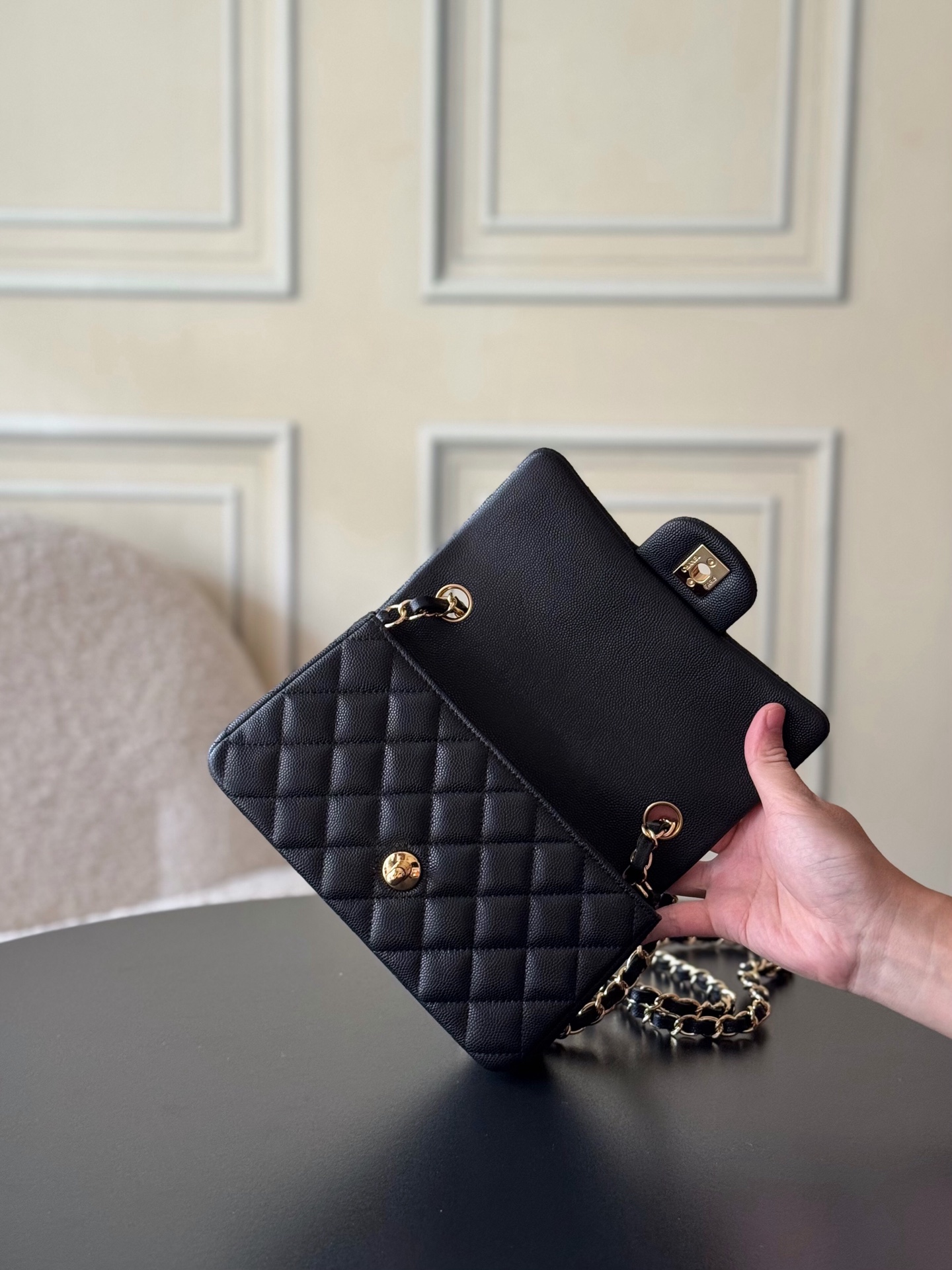 Mini Rectangular Schwarz und Gold 20 cm – Bild 4