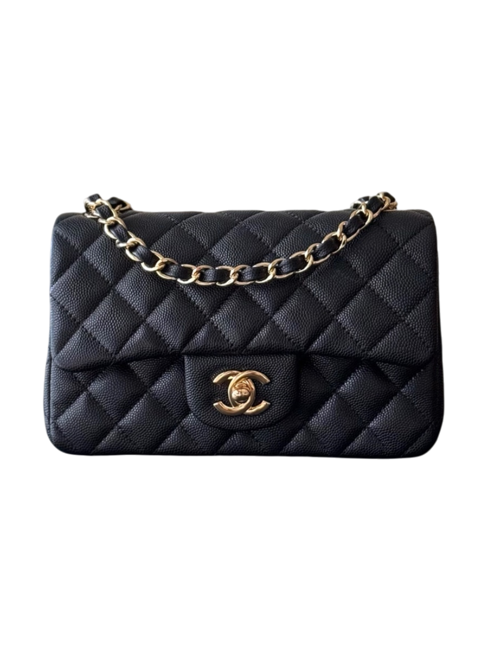 Mini Rectangular Schwarz und Gold 20 cm
