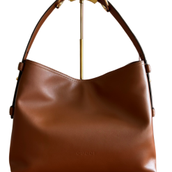 Mittelgroße Beatrix Shopper Braunes Weiches Glattleder