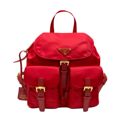 Rucksack Aus Re-Nylon Rot