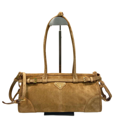 Bonnie Medium Handtasche Aus Wildleder Zimt