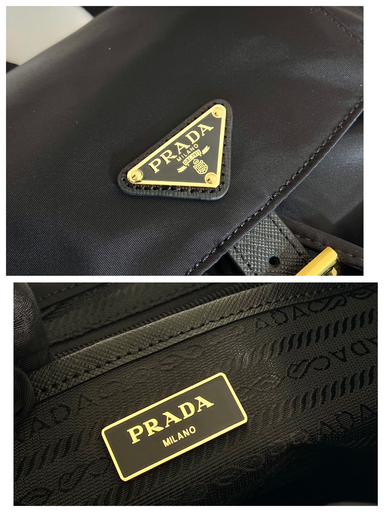 Rucksack Aus Re-Nylon Schwarz – Bild 5
