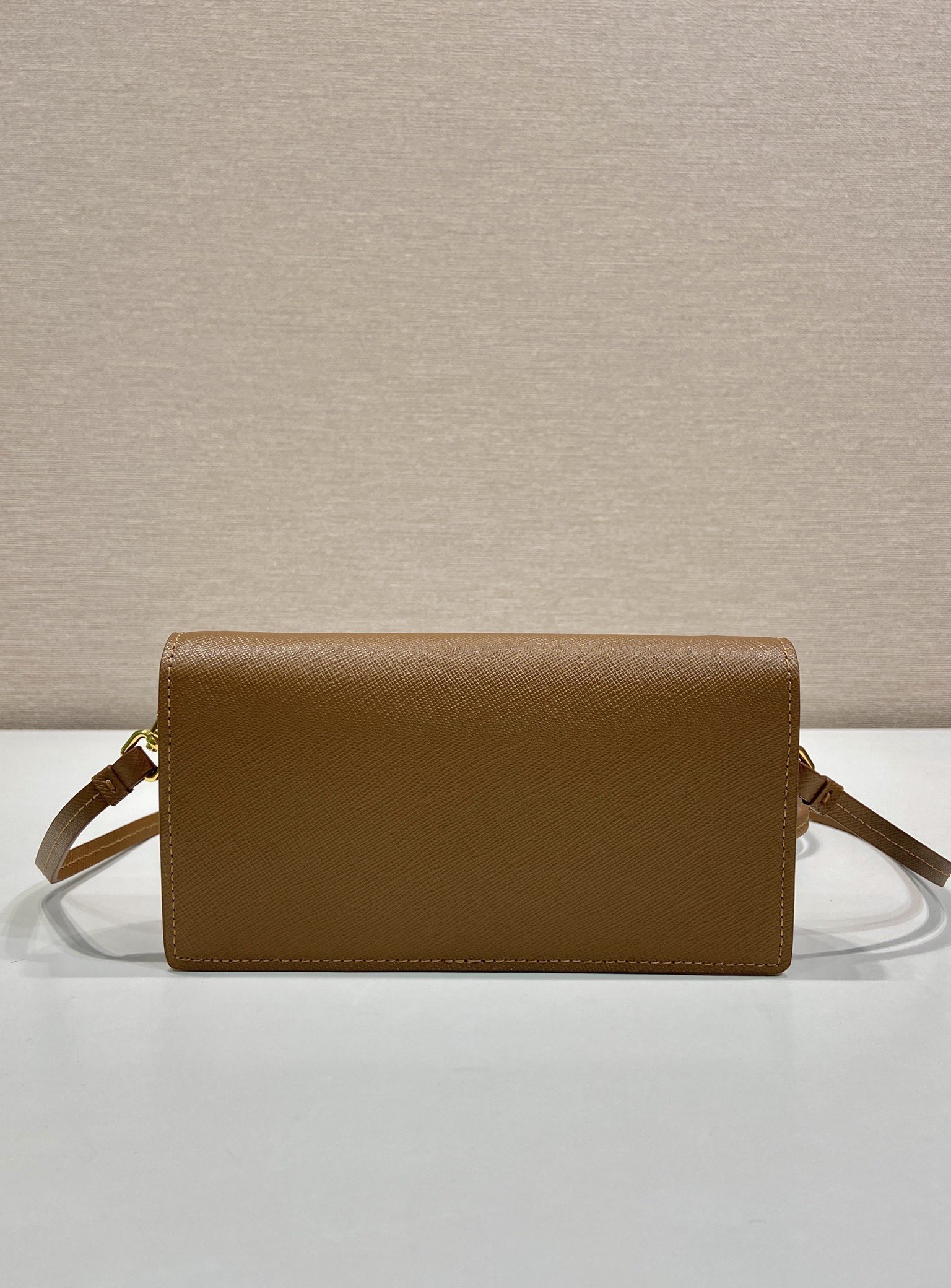 Mini Bag Aus Saffiano-Leder Natur – Bild 4