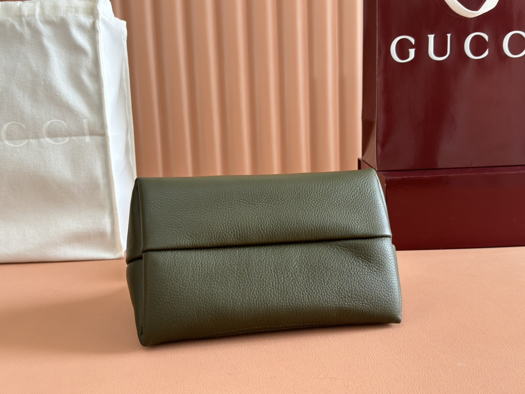 Mittelgroße Softbit Henkeltasche Waldgrünes Genarbtes Leder – Bild 10